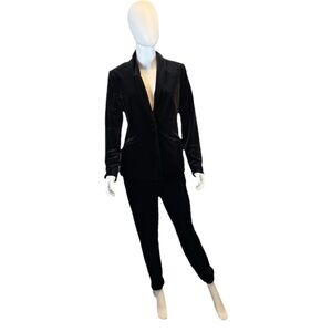 INC International concepts Black velvet suit